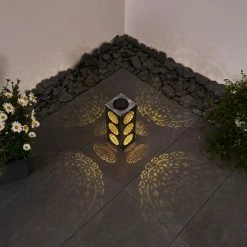 Hofstein Ajman Solarleuchte LED Silber, Kupferfarben, 1-flammig -Günstiges Solarleuchten Geschäft ajman solarleuchte h3327609 13