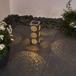 Hofstein Ajman Solarleuchte LED Silber, Kupferfarben, 1-flammig -Günstiges Solarleuchten Geschäft ajman solarleuchte h3327609 5