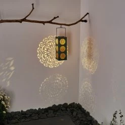 Hofstein Ajman Solarleuchte LED Gr&uuml;n, Kupferfarben, 1-flammig -Günstiges Solarleuchten Geschäft ajman solarleuchte h3327623 16