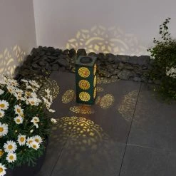 Hofstein Ajman Solarleuchte LED Gr&uuml;n, Kupferfarben, 1-flammig -Günstiges Solarleuchten Geschäft ajman solarleuchte h3327623 4