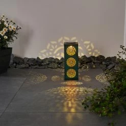 Hofstein Ajman Solarleuchte LED Gr&uuml;n, Kupferfarben, 1-flammig -Günstiges Solarleuchten Geschäft ajman solarleuchte h3327623 8