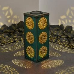 Hofstein Ajman Solarleuchte LED Gr&uuml;n, Kupferfarben, 1-flammig -Günstiges Solarleuchten Geschäft ajman solarleuchte h3327623 9