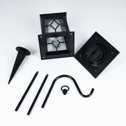 Hofstein Alavas Solarwegeleuchte LED Schwarz, 1-flammig -Günstiges Solarleuchten Geschäft alavas solarwegeleuchte h3420225 4