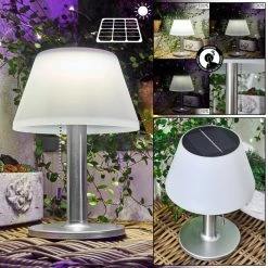 Hofstein Alcudia Solarleuchte LED Weiß, 1-flammig