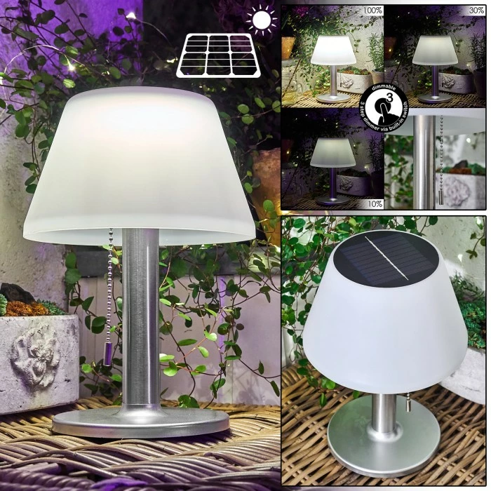 Hofstein Alcudia Solarleuchte LED Weiß, 1-flammig 3 Hofstein Alcudia Solarleuchte LED Weiß, 1-flammig