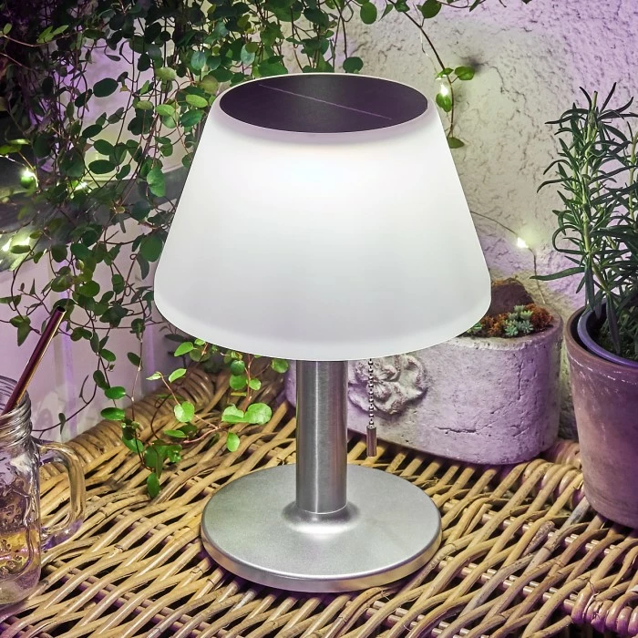 Hofstein Alcudia Solarleuchte LED Weiß, 1-flammig 6 Hofstein Alcudia Solarleuchte LED Weiß, 1-flammig – Bild 4