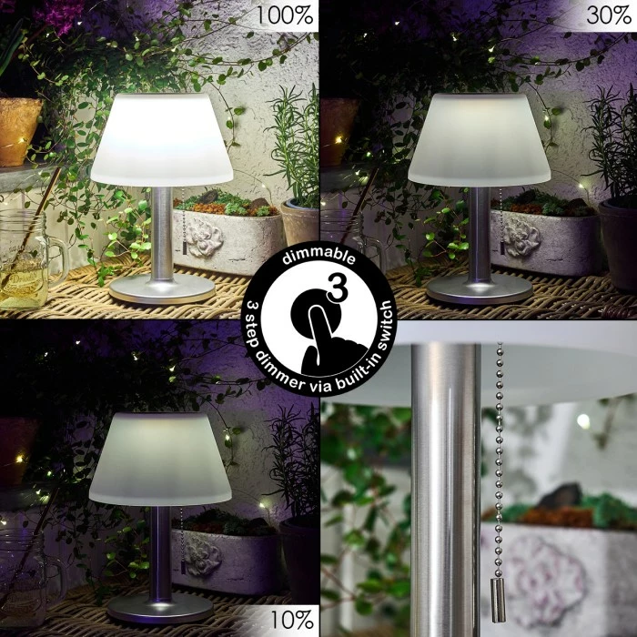 Hofstein Alcudia Solarleuchte LED Weiß, 1-flammig 9 Hofstein Alcudia Solarleuchte LED Weiß, 1-flammig – Bild 7