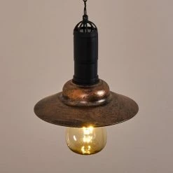 Hofstein Anaheim Solar-Hängeleuchte LED Schwarz, Kupferfarben, 1-flammig -Günstiges Solarleuchten Geschäft anaheim solar haengeleuchte h3328392 5