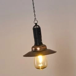 Hofstein Anaheim Solar-Hängeleuchte LED Schwarz, Kupferfarben, 1-flammig -Günstiges Solarleuchten Geschäft anaheim solar haengeleuchte h3328392 9