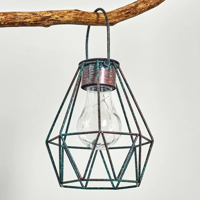 Hofstein Andalo Solarleuchte LED Grün, Rostfarben, 1-flammig 5 Hofstein Andalo Solarleuchte LED Grün, Rostfarben, 1-flammig – Bild 3