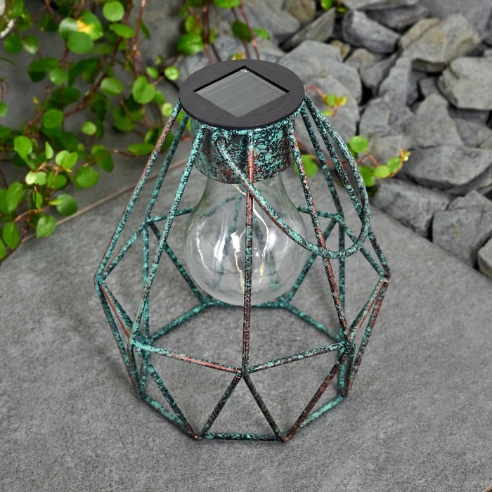 Hofstein Andalo Solarleuchte LED Grün, Rostfarben, 1-flammig 9 Hofstein Andalo Solarleuchte LED Grün, Rostfarben, 1-flammig – Bild 7