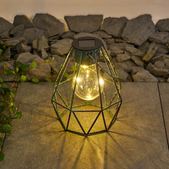 Hofstein Andalo Solarleuchte LED Grün, Rostfarben, 1-flammig 11 Hofstein Andalo Solarleuchte LED Grün, Rostfarben, 1-flammig – Bild 9