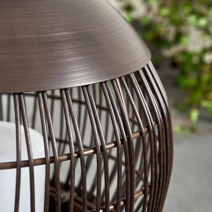 Hofstein Aosta Solarleuchte LED Braun, 1-flammig 7 Hofstein Aosta Solarleuchte LED Braun, 1-flammig – Bild 5