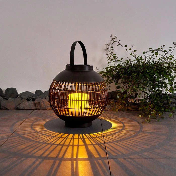 Hofstein Aosta Solarleuchte LED Braun, 1-flammig 9 Hofstein Aosta Solarleuchte LED Braun, 1-flammig – Bild 7