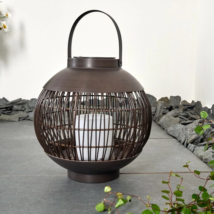 Hofstein Aosta Solarleuchte LED Braun, 1-flammig 10 Hofstein Aosta Solarleuchte LED Braun, 1-flammig – Bild 8