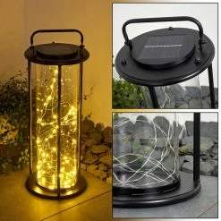 Hofstein Aracaju Solarleuchte LED Schwarz, 1-flammig