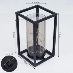 Hofstein Aracaju Solarleuchte LED Schwarz, 30-flammig -Günstiges Solarleuchten Geschäft aracaju solarleuchte h3426999 3