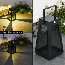 Hofstein Arnhem Solarleuchte LED Schwarz, 1-flammig -Günstiges Solarleuchten Geschäft arnhem solarleuchte h3331989 4