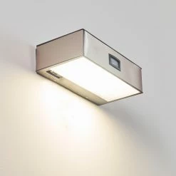 Hofstein Attu Aussenwandleuchte Solar LED Nickel-Matt, 1-flammig -Günstiges Solarleuchten Geschäft attu aussenwandleuchte solar h3080269 2