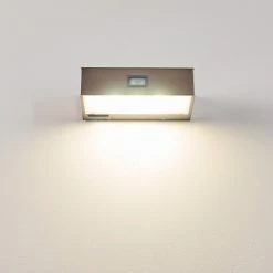Hofstein Attu Aussenwandleuchte Solar LED Nickel-Matt, 1-flammig -Günstiges Solarleuchten Geschäft attu aussenwandleuchte solar h3080269 5