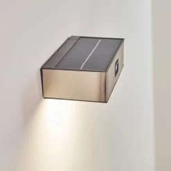 Hofstein Attu Aussenwandleuchte Solar LED Nickel-Matt, 1-flammig -Günstiges Solarleuchten Geschäft attu aussenwandleuchte solar h3080269 6
