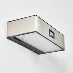 Hofstein Attu Aussenwandleuchte Solar LED Nickel-Matt, 1-flammig -Günstiges Solarleuchten Geschäft attu aussenwandleuchte solar h3080269 9