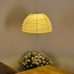 Hofstein Augusta Solar-H&auml;ngeleuchte LED Cremefarben, 1-flammig -Günstiges Solarleuchten Geschäft augusta solar haengeleuchte h3332023 15