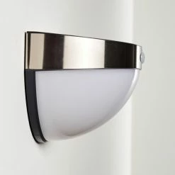 Hofstein Basra Solarleuchte LED Chrom, 1-flammig, Bewegungsmelder -Günstiges Solarleuchten Geschäft basra solarleuchte h3304921 do1 13