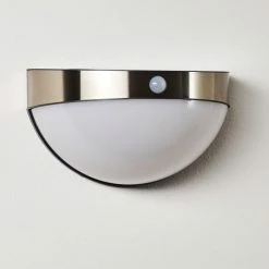 Hofstein Basra Solarleuchte LED Chrom, 1-flammig, Bewegungsmelder -Günstiges Solarleuchten Geschäft basra solarleuchte h3304921 do1 15