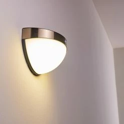 Hofstein Basra Solarleuchte LED Chrom, 1-flammig, Bewegungsmelder -Günstiges Solarleuchten Geschäft basra solarleuchte h3304921 do1 4