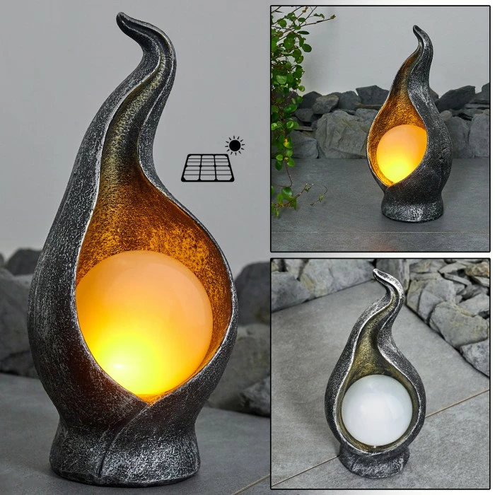 Hofstein Benevento Solarleuchte LED Schwarz, Silber, Gold, 36-flammig 3 Hofstein Benevento Solarleuchte LED Schwarz, Silber, Gold, 36-flammig