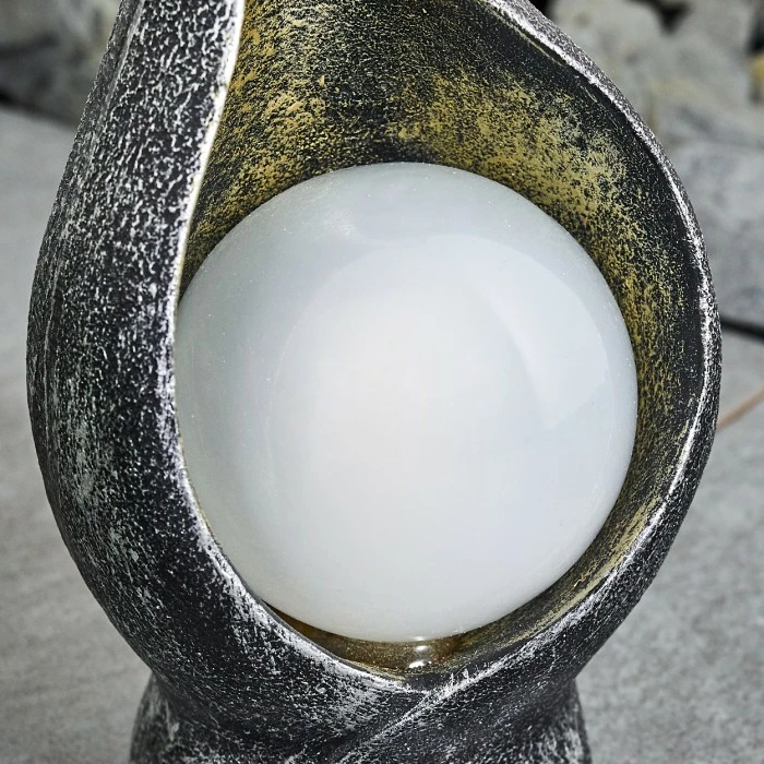 Hofstein Benevento Solarleuchte LED Schwarz, Silber, Gold, 36-flammig 13 Hofstein Benevento Solarleuchte LED Schwarz, Silber, Gold, 36-flammig – Bild 11