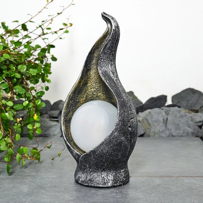 Hofstein Benevento Solarleuchte LED Schwarz, Silber, Gold, 36-flammig 7 Hofstein Benevento Solarleuchte LED Schwarz, Silber, Gold, 36-flammig – Bild 5