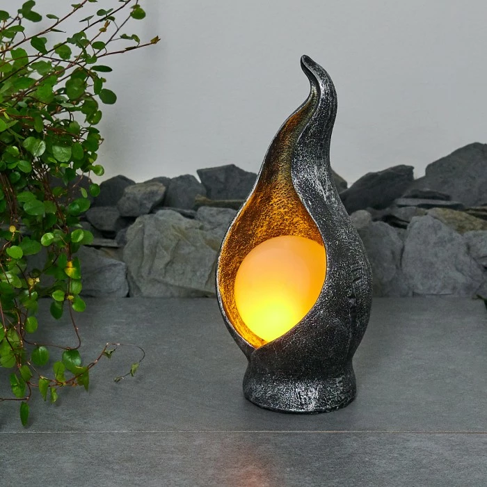 Hofstein Benevento Solarleuchte LED Schwarz, Silber, Gold, 36-flammig 10 Hofstein Benevento Solarleuchte LED Schwarz, Silber, Gold, 36-flammig – Bild 8