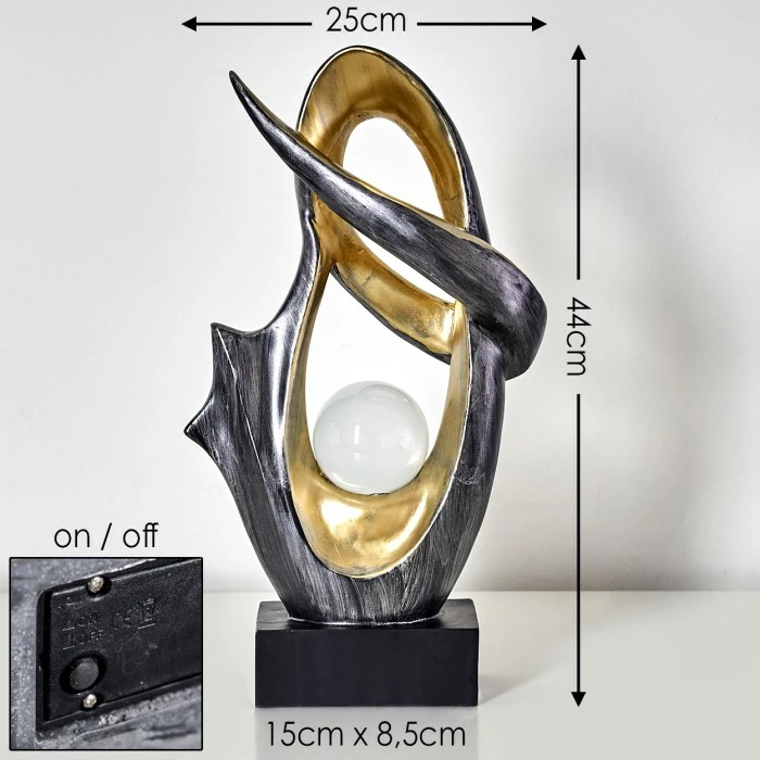 Hofstein Benevento Solarleuchte LED Silber, Gold, 1-flammig 4 Hofstein Benevento Solarleuchte LED Silber, Gold, 1-flammig – Bild 2