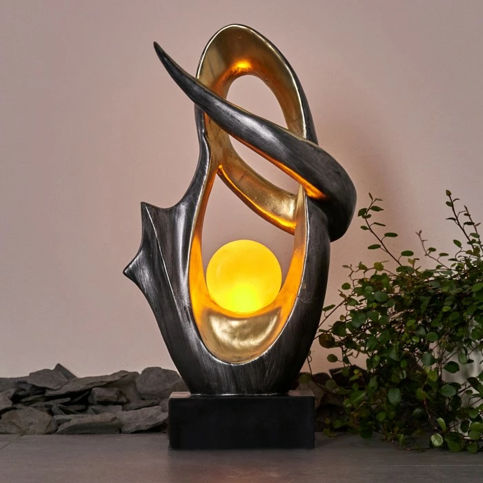 Hofstein Benevento Solarleuchte LED Silber, Gold, 1-flammig 5 Hofstein Benevento Solarleuchte LED Silber, Gold, 1-flammig – Bild 3