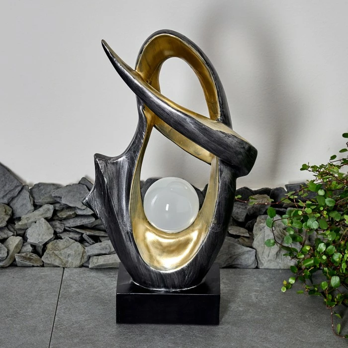 Hofstein Benevento Solarleuchte LED Silber, Gold, 1-flammig 8 Hofstein Benevento Solarleuchte LED Silber, Gold, 1-flammig – Bild 6