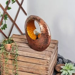 Hofstein Benevento Solarleuchte LED Rostfarben, Kupferfarben, Transparent, Klar, 1-flammig -Günstiges Solarleuchten Geschäft benevento solarleuchte h3427071 11