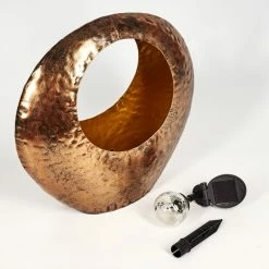 Hofstein Benevento Solarleuchte LED Rostfarben, Kupferfarben, Transparent, Klar, 1-flammig -Günstiges Solarleuchten Geschäft benevento solarleuchte h3427071 4