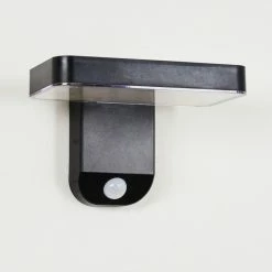 Hofstein Bondarp Solar-Au&szlig;enwandleuchte LED Schwarz, 1-flammig, Bewegungsmelder -Günstiges Solarleuchten Geschäft bondarp solar aussenwandleuchte h3426326 7