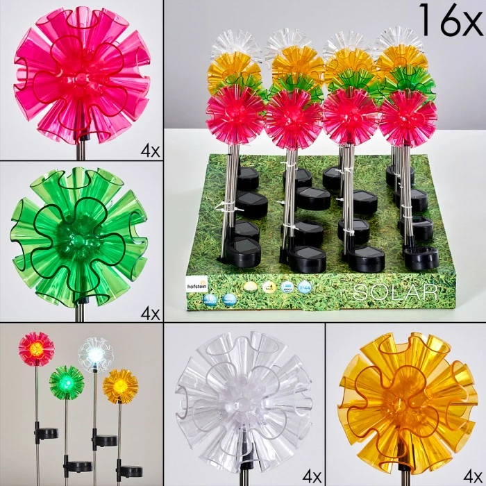 Hofstein Bouquet Solarleuchte 16er Set LED Bunt, 1-flammig 3 Hofstein Bouquet Solarleuchte 16er Set LED Bunt, 1-flammig