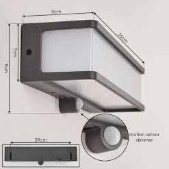 Hofstein Burseryd Solarwandleuchte LED Anthrazit, 1-flammig, Bewegungsmelder 15 Hofstein Burseryd Solarwandleuchte LED Anthrazit, 1-flammig, Bewegungsmelder -Günstiges Solarleuchten Geschäft burseryd solarwandleuchte h3650738 3