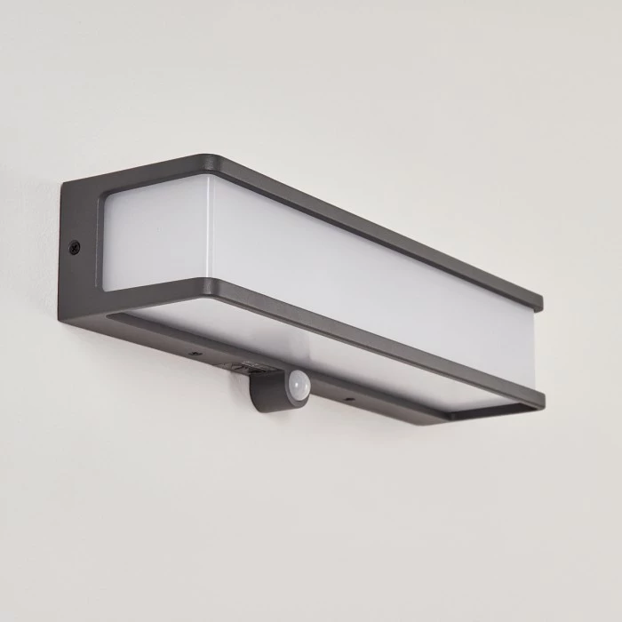 Hofstein Burseryd Solarwandleuchte LED Anthrazit, 1-flammig, Bewegungsmelder 7 Hofstein Burseryd Solarwandleuchte LED Anthrazit, 1-flammig, Bewegungsmelder – Bild 5