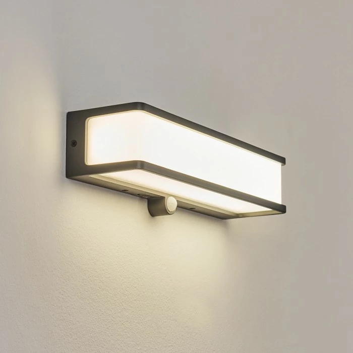 Hofstein Burseryd Solarwandleuchte LED Anthrazit, 1-flammig, Bewegungsmelder 9 Hofstein Burseryd Solarwandleuchte LED Anthrazit, 1-flammig, Bewegungsmelder – Bild 7