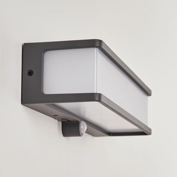 Hofstein Burseryd Solarwandleuchte LED Anthrazit, 1-flammig, Bewegungsmelder 10 Hofstein Burseryd Solarwandleuchte LED Anthrazit, 1-flammig, Bewegungsmelder – Bild 8