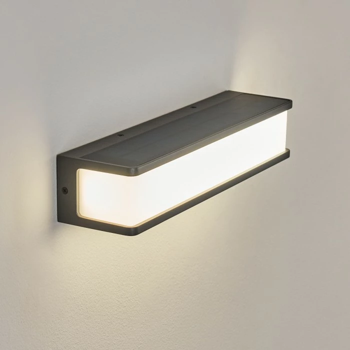 Hofstein Burseryd Solarwandleuchte LED Anthrazit, 1-flammig, Bewegungsmelder 11 Hofstein Burseryd Solarwandleuchte LED Anthrazit, 1-flammig, Bewegungsmelder – Bild 9