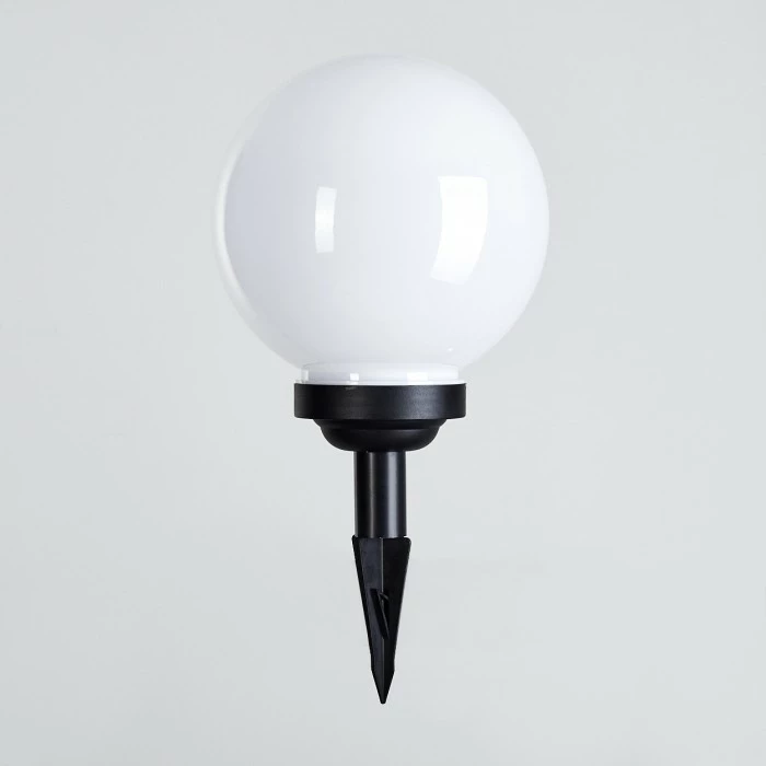 Hofstein Campinas Solar-Kugelleuchte LED Schwarz, Weiß, 1-flammig 11 Hofstein Campinas Solar-Kugelleuchte LED Schwarz, Weiß, 1-flammig – Bild 10