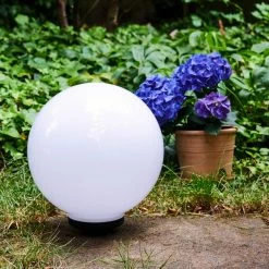 Hofstein Campinas Solar-Kugelleuchte LED Schwarz, Wei&szlig;, 1-flammig -Günstiges Solarleuchten Geschäft campinas solar kugelleuchte h3368084 3