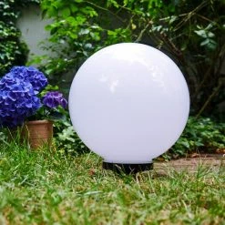 Hofstein Campinas Solar-Kugelleuchte LED Schwarz, Wei&szlig;, 1-flammig -Günstiges Solarleuchten Geschäft campinas solar kugelleuchte h3368084 5