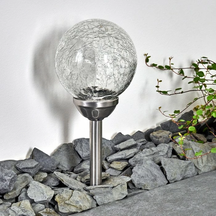 Hofstein Carbonia Solar-Wegeleuchte LED Silber, 2-flammig, Farbwechsler 11 Hofstein Carbonia Solar-Wegeleuchte LED Silber, 2-flammig, Farbwechsler – Bild 9